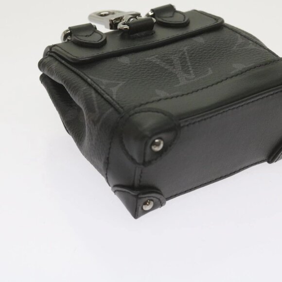 LOUIS VUITTON Monogram Eclipse Mini Steamer Pouch M00340 LV Auth 60001S - Picture 5 of 16